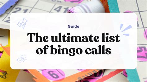 These Are the Most Funny Bingo Calls Ever (You'll Laugh) .